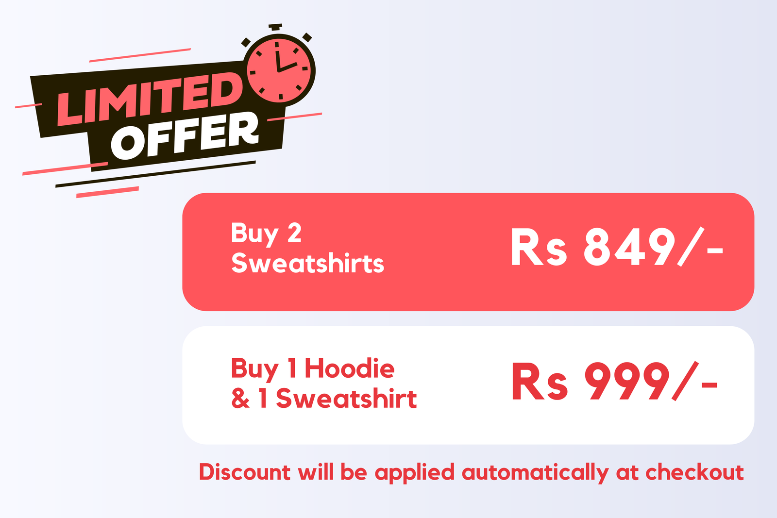 Sweatshirts Category Promotion