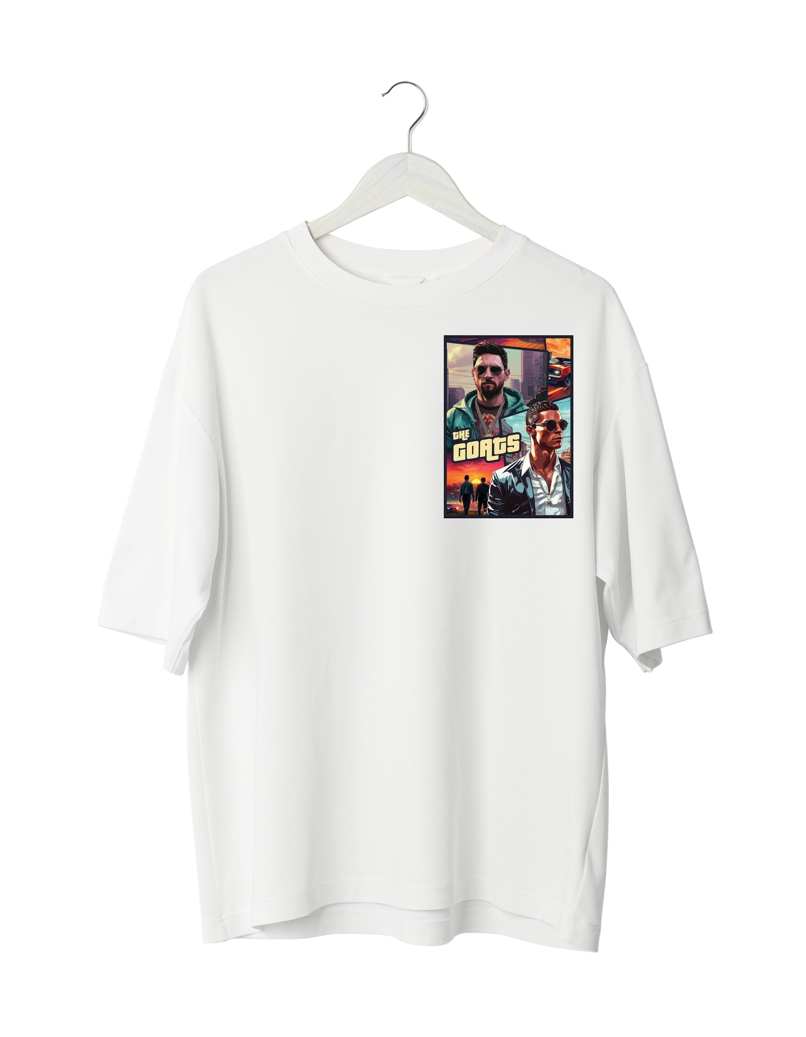 THE GOATS 1 The GOATs T-Shirt white | (Oversized)