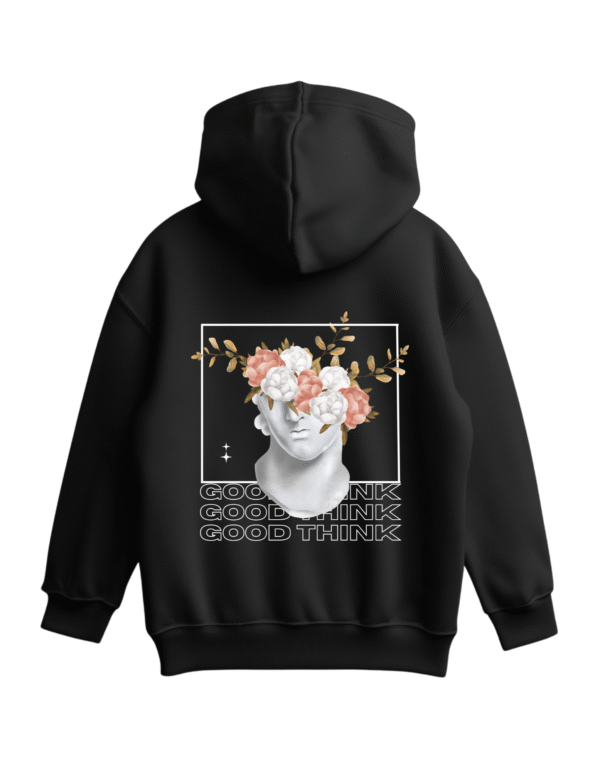 Astronaut Oversized Hoodie - Back (3) Think Outside the Box - Oversized Fit Hoodie