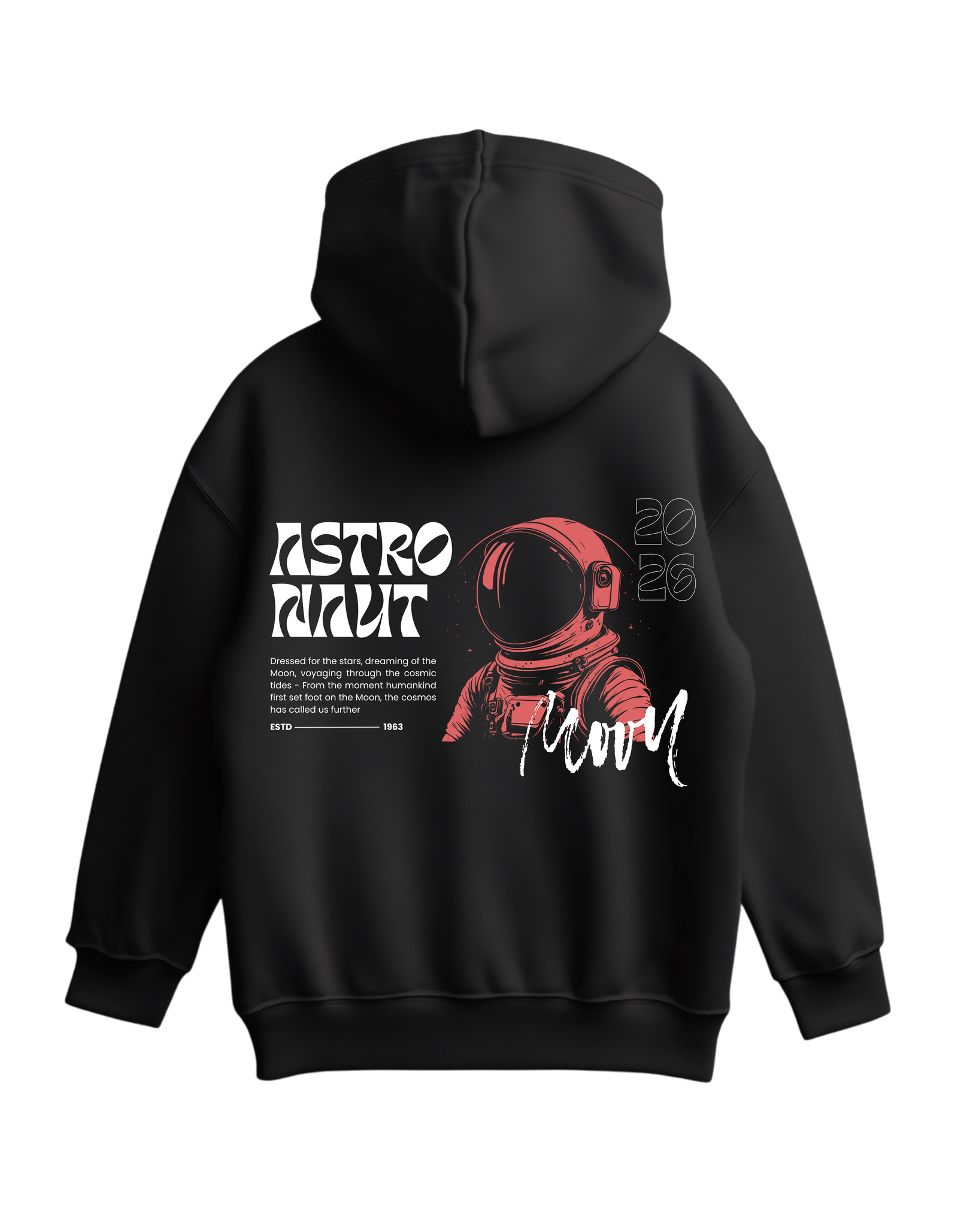 Astronaut Oversized Hoodie - Back Astronaut Oversized Hoodie - Back