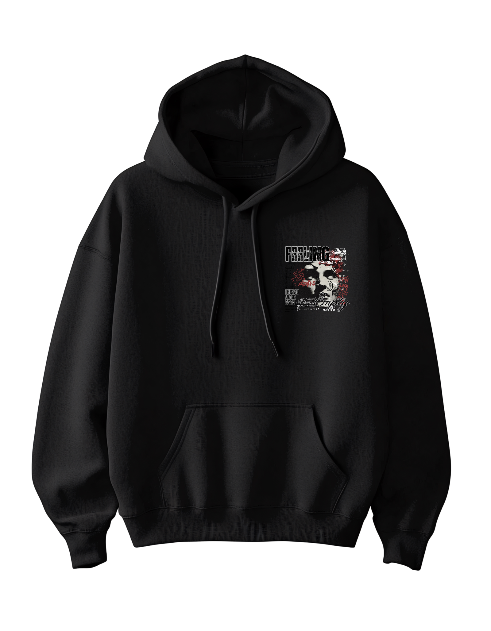 Astronaut Oversized Hoodie - Front (1) Silent Chaos Hoodie - Oversized Fit