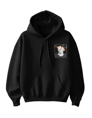 Astronaut Oversized Hoodie - Front (3) Think Outside the Box - Oversized Fit Hoodie