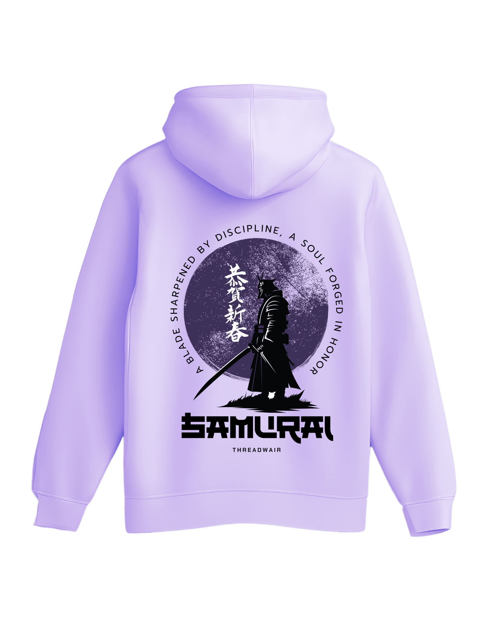 Samurai Oversized Hoodie - Back Samurai Oversized Hoodie - Back