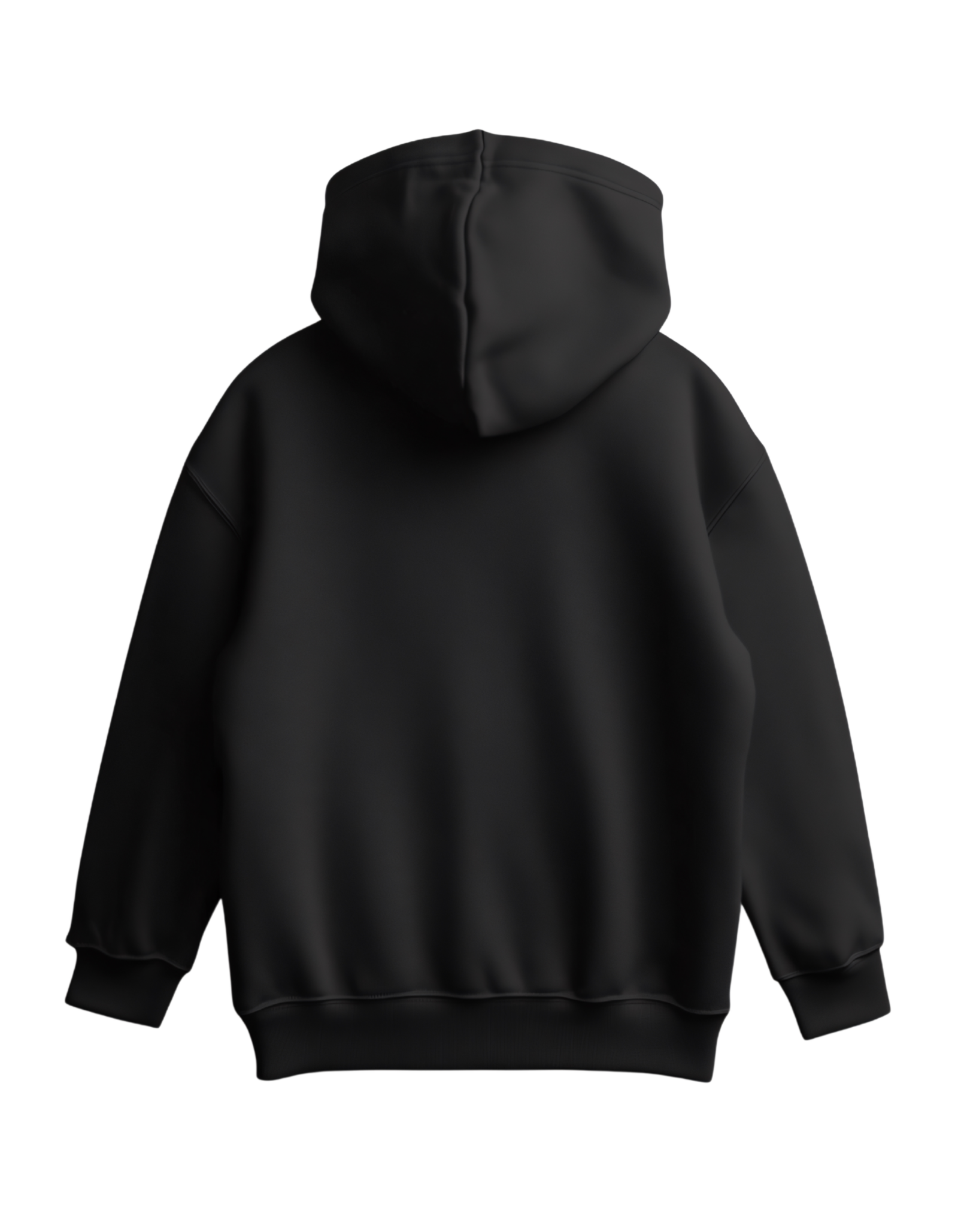Astronaut Oversized Hoodie - Back (6) Plain Black Hoodie - Oversized Fit