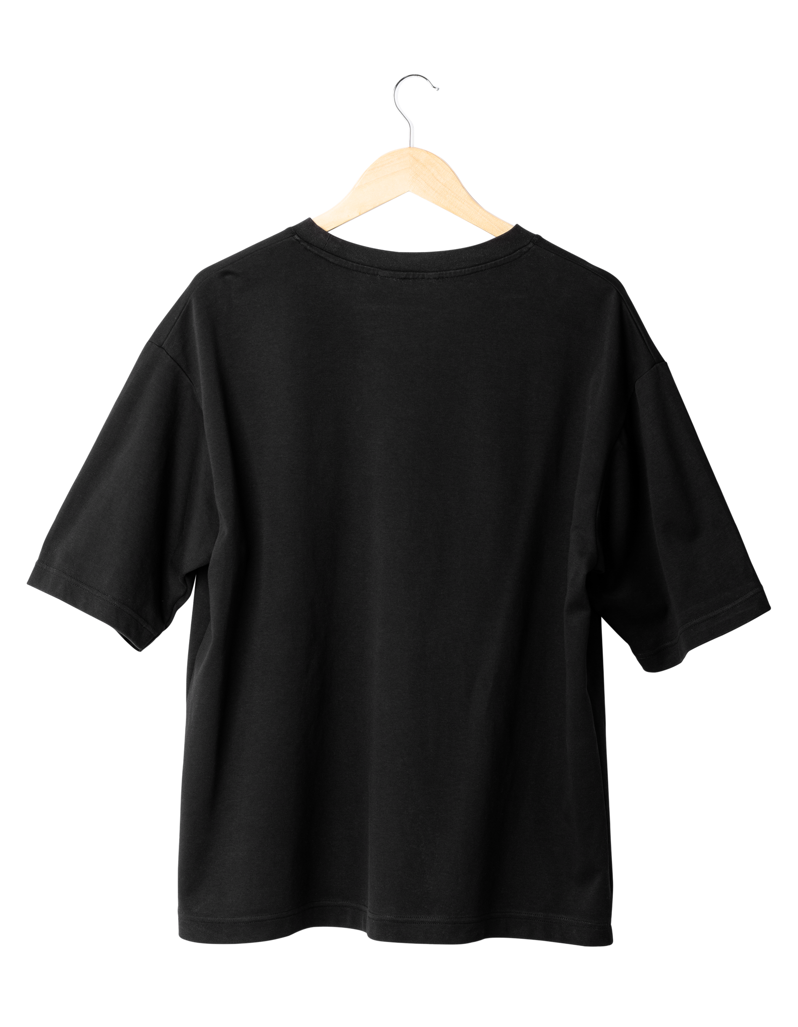 Black Solid T-Shirt (Back) Black Solid T-Shirt (Back)