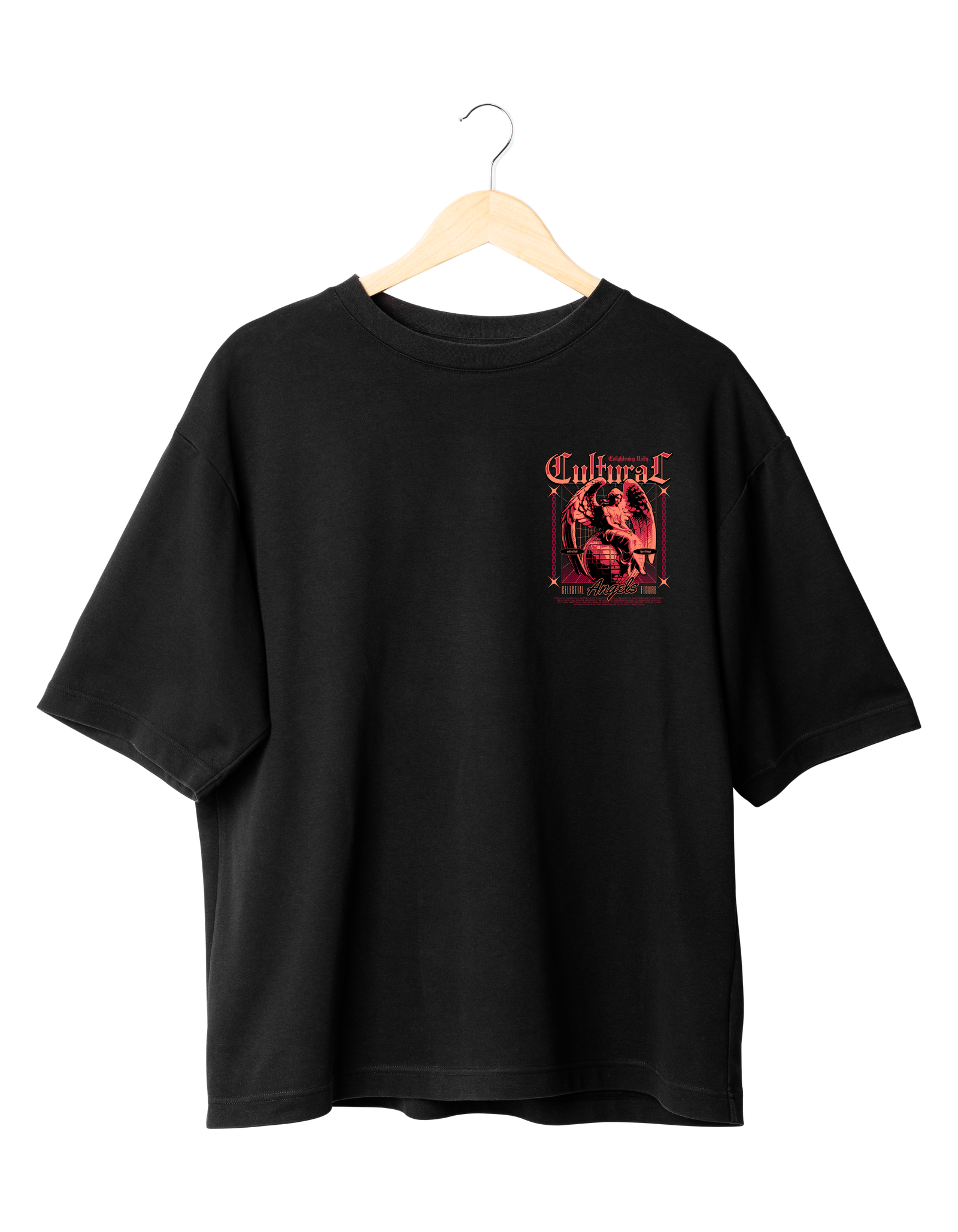 CULTURE 1 BLACK Cultural T-Shirt Streetwear Black