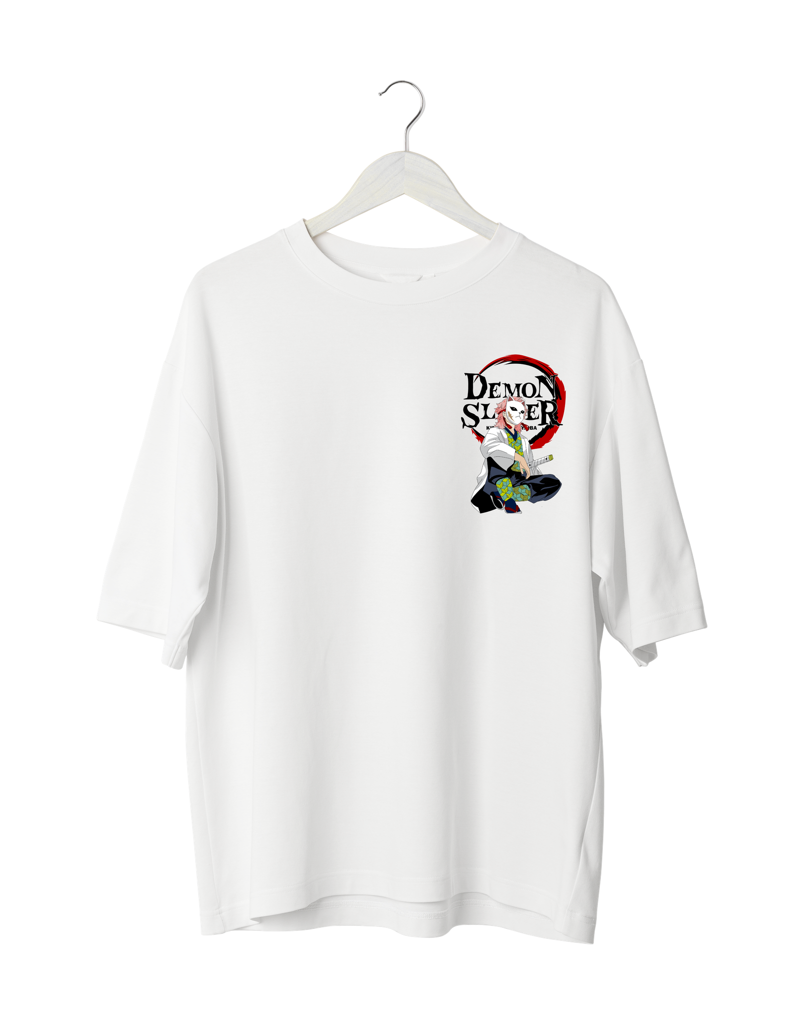 Demon Slayer  T-Shirt  White   (OVERSIZED)
