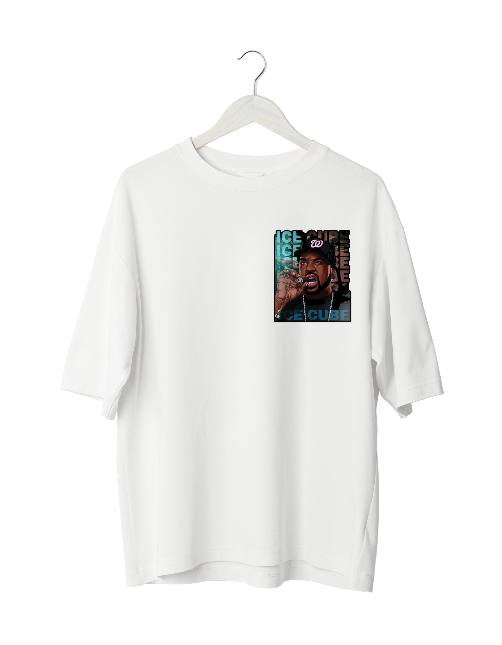 ICE CUBE 1 Ice Cube T-Shirt white (Oversized)