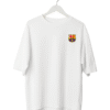 FC Barcelona Crest Classic T-Shirt  White  (OVERSIZED)