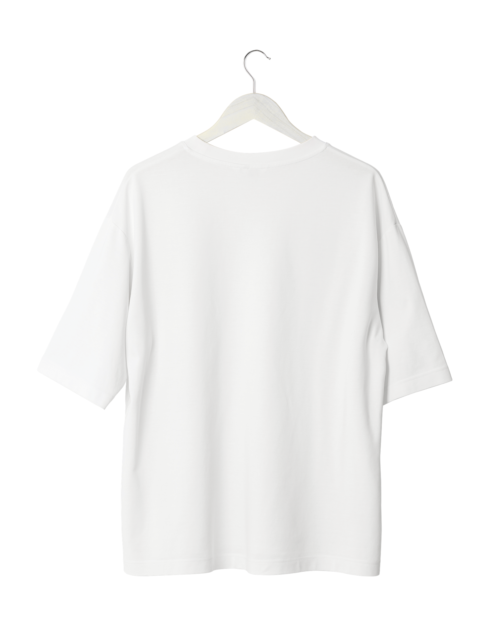 White Solid T-Shirt (Back)