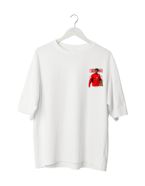 Cristiano Ronaldo T-Shirt WHITE  (OVERSIZED)