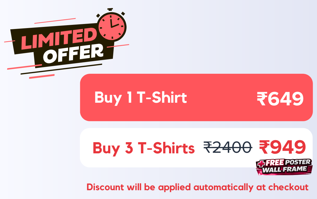 F1 Oversized T-Shirts Promotion