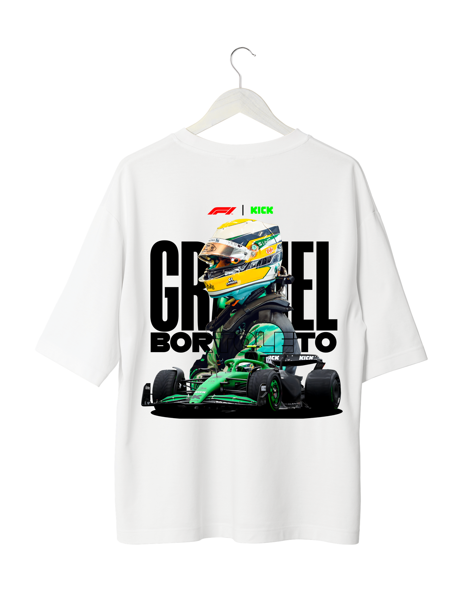 Gabriel Bortoleto F1 Kick Portrait (Oversized)
