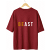 Beast T-Shirt Maroon (Oversized)