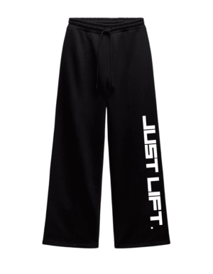 Just Lift Unisex Straight Fit Baggy Lower Black (Oversized)