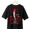 Love and Smoking Kills Quote Graphic T-Shirt