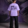 Never Give Up Tee (Oversized) back Never Give Up Tee (Oversized) back print worn by model