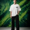 Aston Martin Formula 1 Team T-Shirt White (Oversized) front Aston Martin Formula 1 Team T-Shirt White (Oversized) front view worn by model