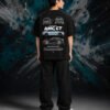 Mercedes AMG GT Coupe T-Shirt Black (Oversized) back Mercedes AMG GT Coupe T-Shirt Black (Oversized) back print worn by model