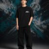 Mercedes AMG GT Coupe T-Shirt Black (Oversized) front Mercedes AMG GT Coupe T-Shirt Black (Oversized) front view worn by model