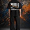 Lando Norris McLaren T-Shirt Black (Oversized) back print worn by model