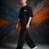 Lando Norris McLaren T-Shirt Black (Oversized) side view worn by model
