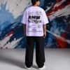 BMW M3 GTR Lavender (Oversized) back print worn by model