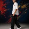 Red Bull Racing T-Shirt | WHITE | (Oversized) side view worn by model