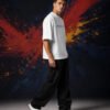 Verstappen Red Bull RB20 Graphic T-Shirt WHITE | OVERSIZED side Verstappen Red Bull RB20 Graphic T-Shirt WHITE | OVERSIZED side view worn by model