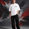 Lewis H*milton Brasil Grand Prix T-Shirt White OVERSIZED front Lewis H*milton Brasil Grand Prix T-Shirt White OVERSIZED front view worn by model