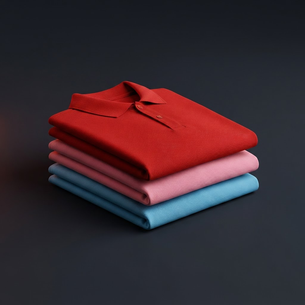 ThreadWair limited-time-offer category image 3 Polo T-Shirts Combo (Colors: Rose, Sky Blue, Red Cherry)
