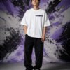 Hypnotic Visuals BLACK (OVERSIZED) front Hypnotic Visuals BLACK (OVERSIZED) front view worn by model