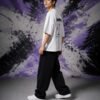 Hypnotic Visuals BLACK (OVERSIZED) side Hypnotic Visuals BLACK (OVERSIZED) side view worn by model
